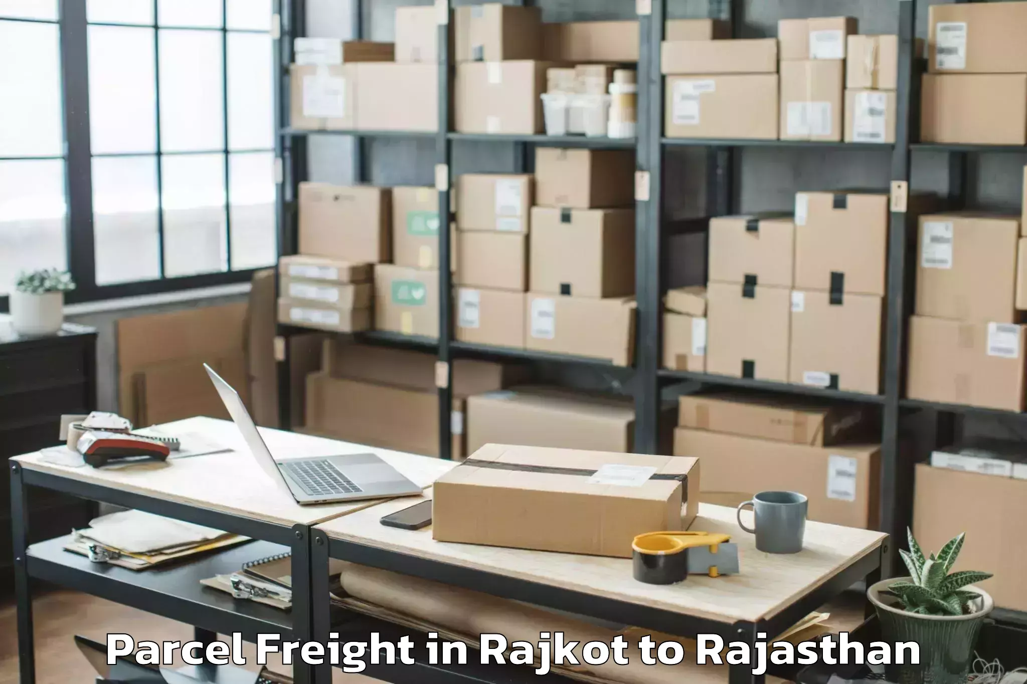 Hassle-Free Rajkot to Ghatol Parcel Freight